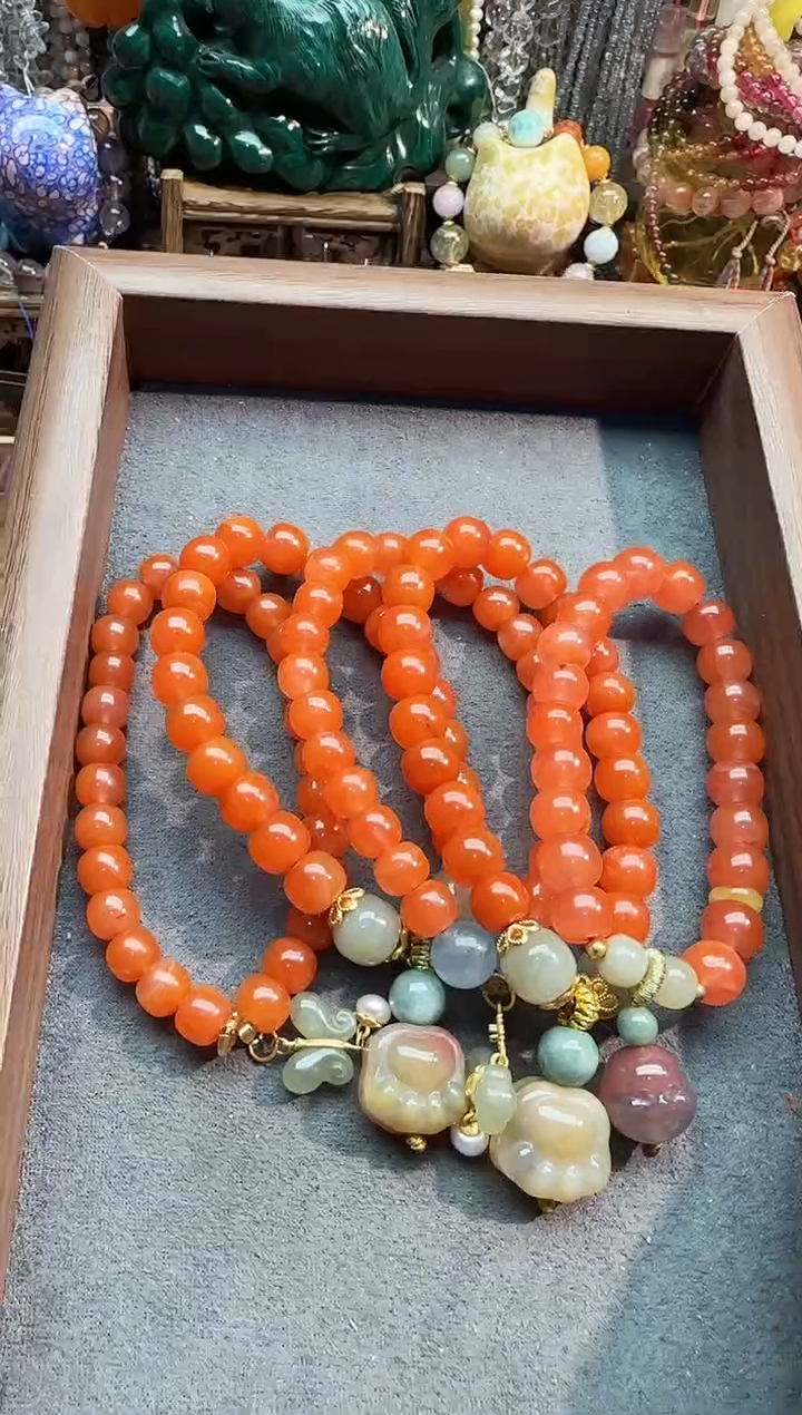 【闪购商品】南红玛瑙手链未镶嵌一单一条，多样性发