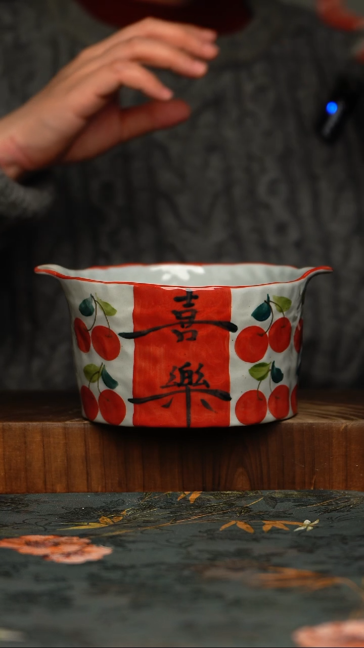 瓷片釉下彩手工手绘同款