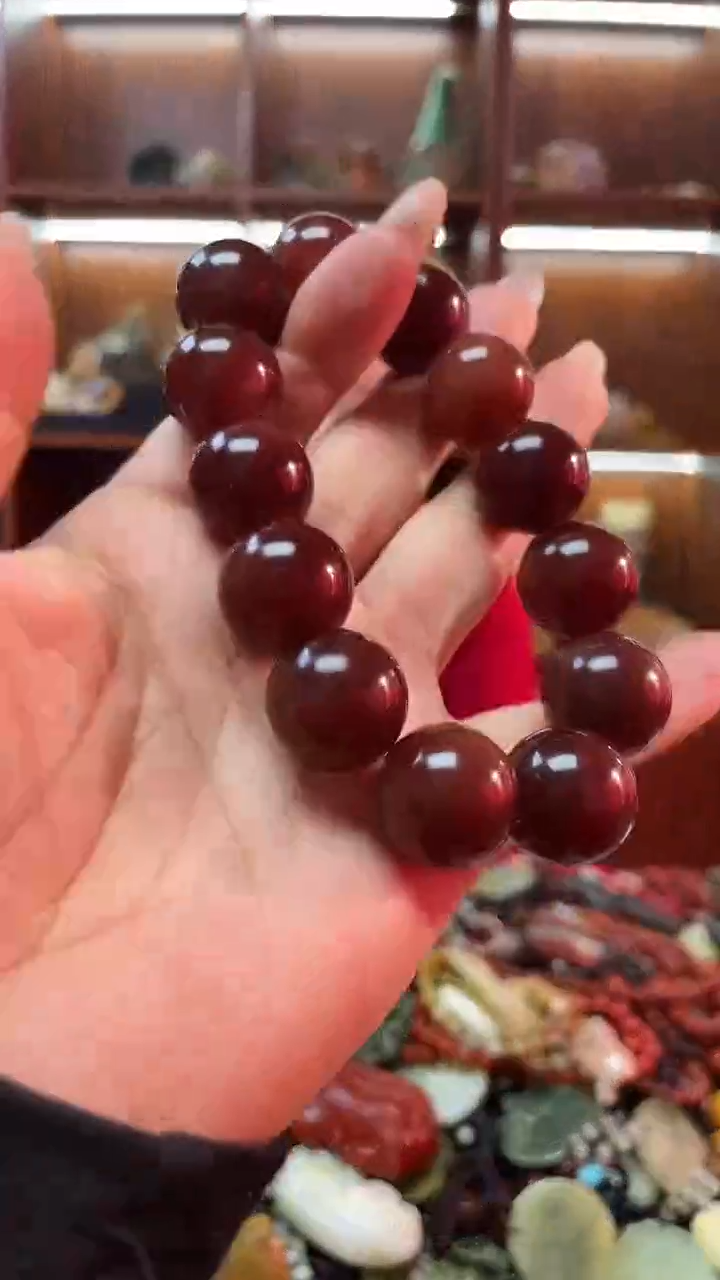 未镶嵌蛇纹石玉手串     