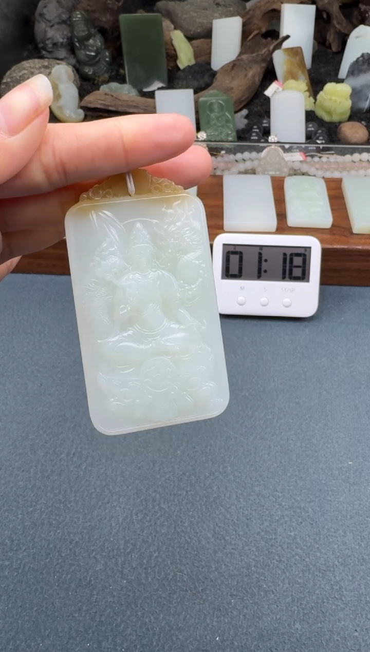 【闪购商品】和田玉颈饰未镶嵌开心