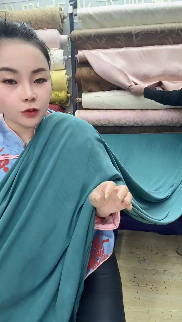 14号玛瑙绿色弹力铜氨丝    半米价