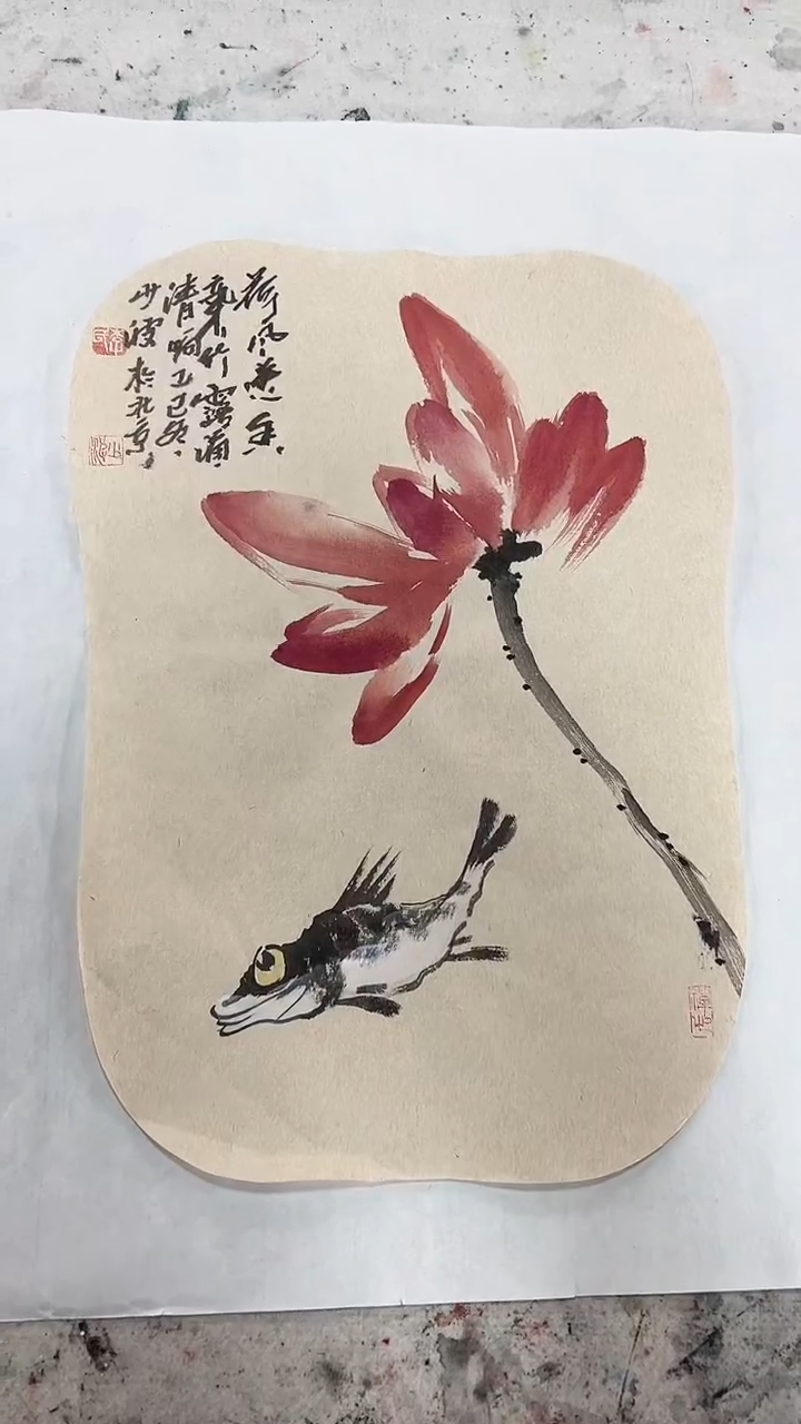 国画李少波/国画/花鸟