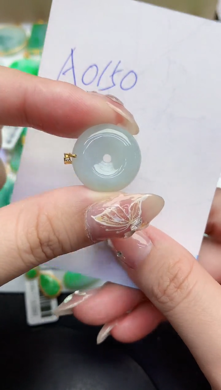 【闪购商品】翡翠颈饰18K金镶嵌00000000000