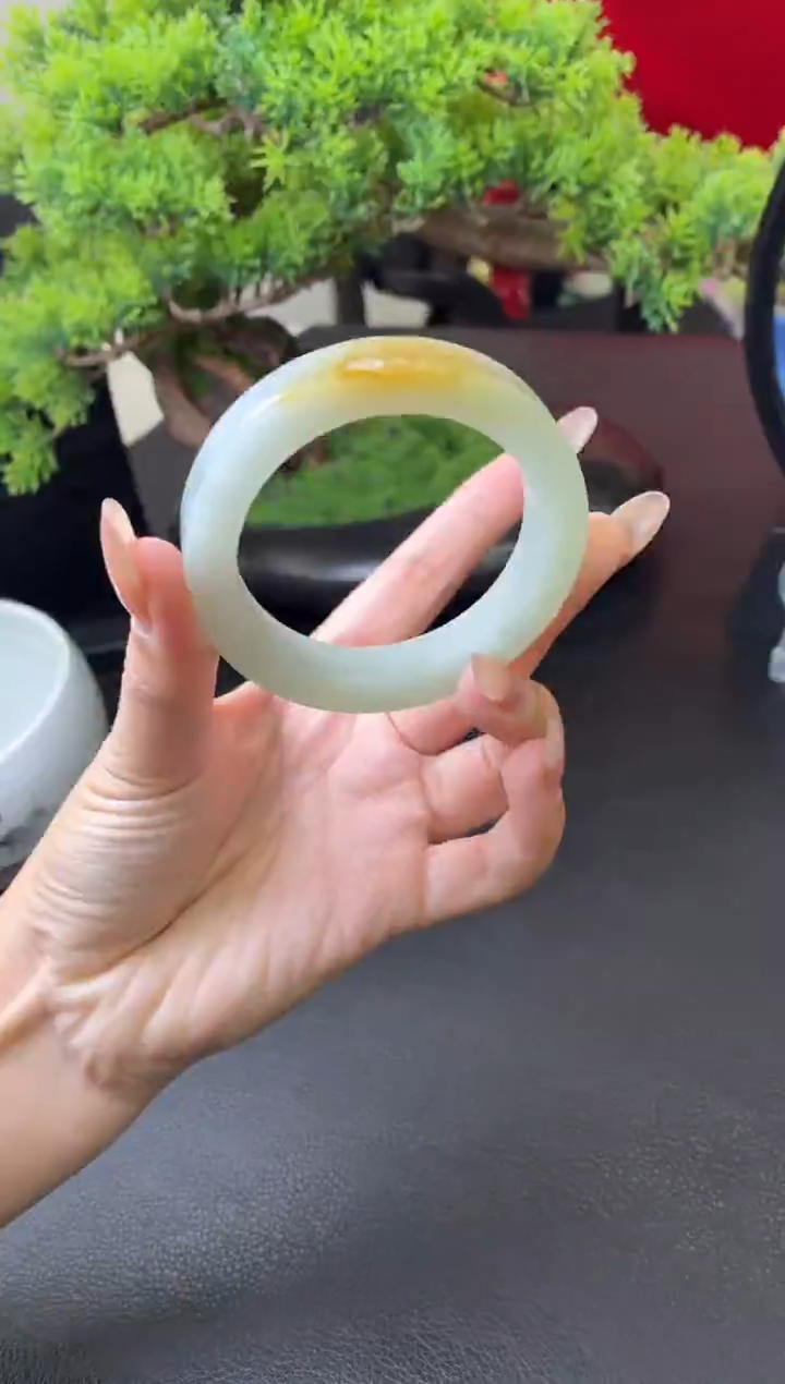 未镶嵌手镯定制翡翠定制手镯 52-54