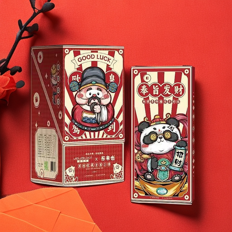 大毛【抬箱】梦卡卡-东来也 好运国潮 第二弹 卡牌盲盒（ 默认代拆）