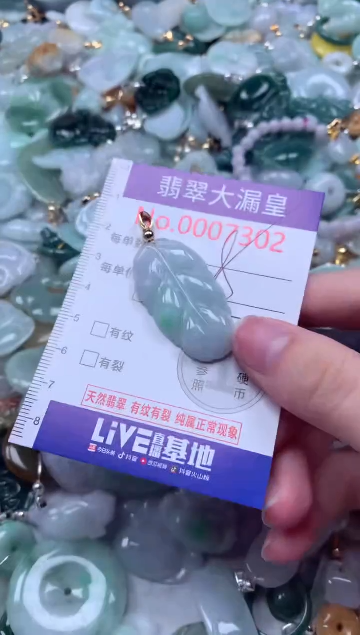 翡翠未镶嵌吊坠(不含链)7302
