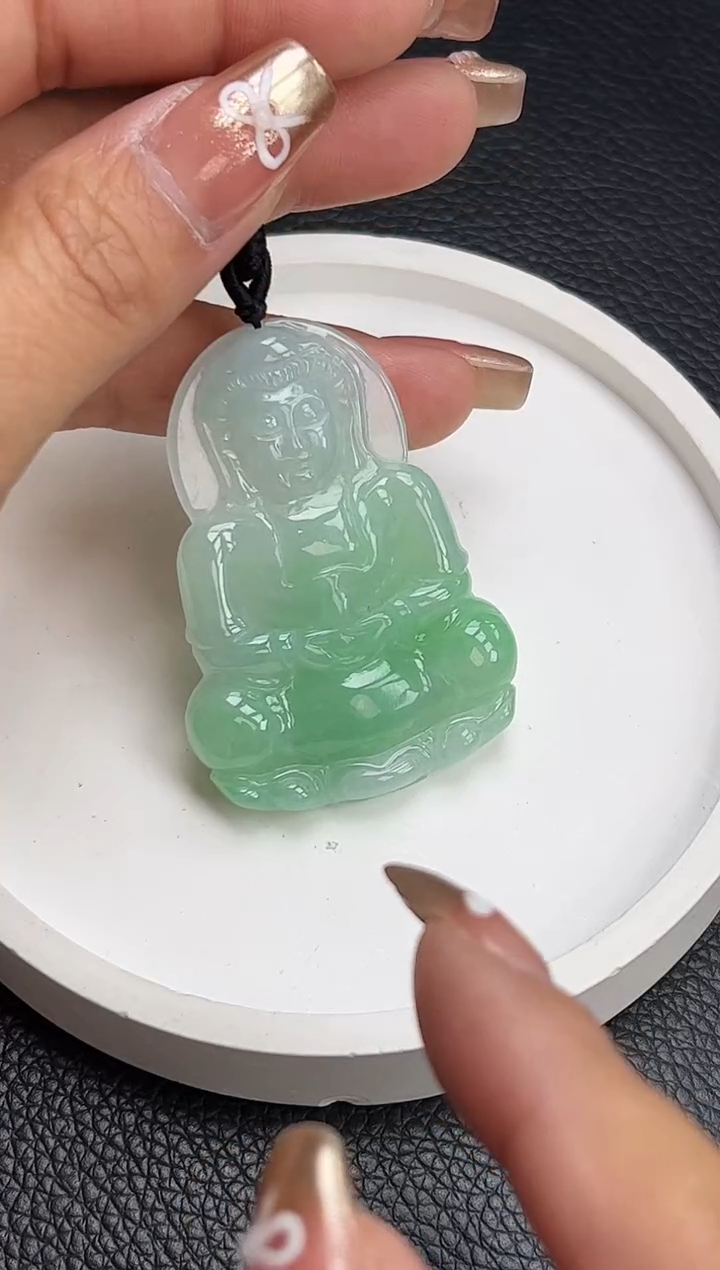 【闪购商品】翡翠颈饰未镶嵌YM1090-1 观音