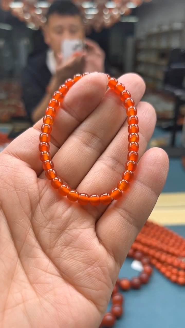 【闪购商品】南红玛瑙手串未镶嵌冰红手串