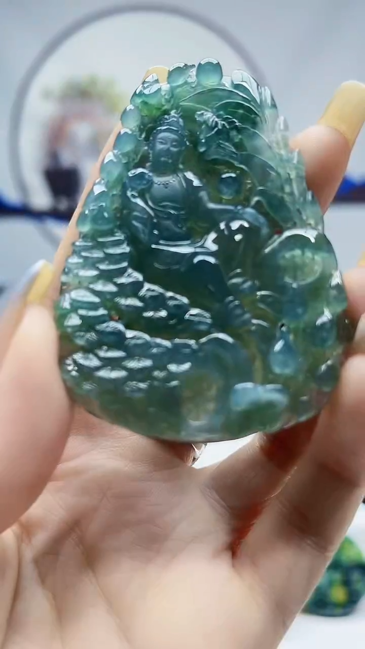 未镶嵌定制翡翠毛货挂件51