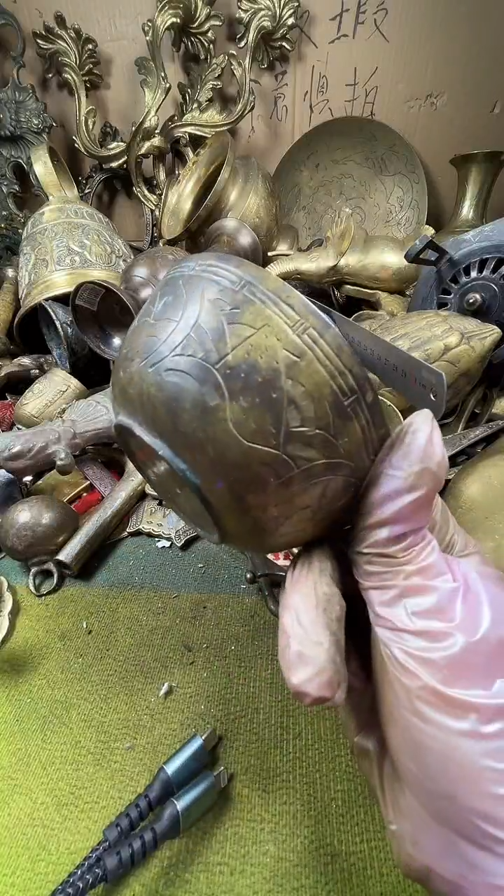 艺****地亿锦铜回流铜器摆件88