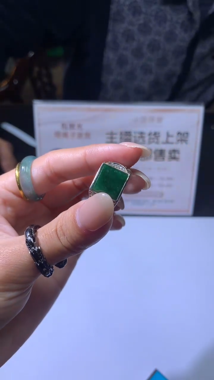 【闪购商品】定制翡翠银S925镶嵌不退不换CMH1件-A