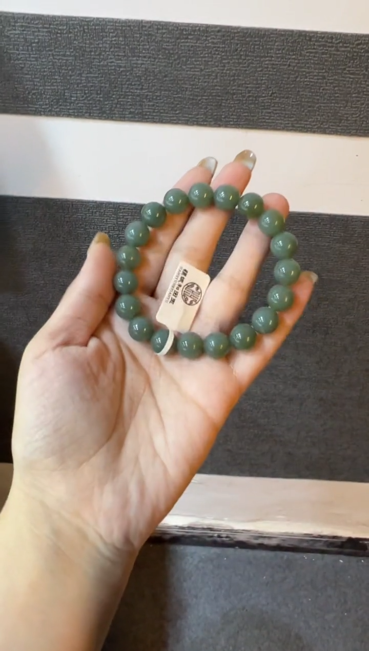 未镶嵌手串和田玉且末蓝手串（产地直发）