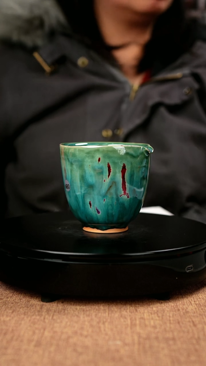 【闪购商品】680#一级品原矿钧瓷炉钧釉公道杯
