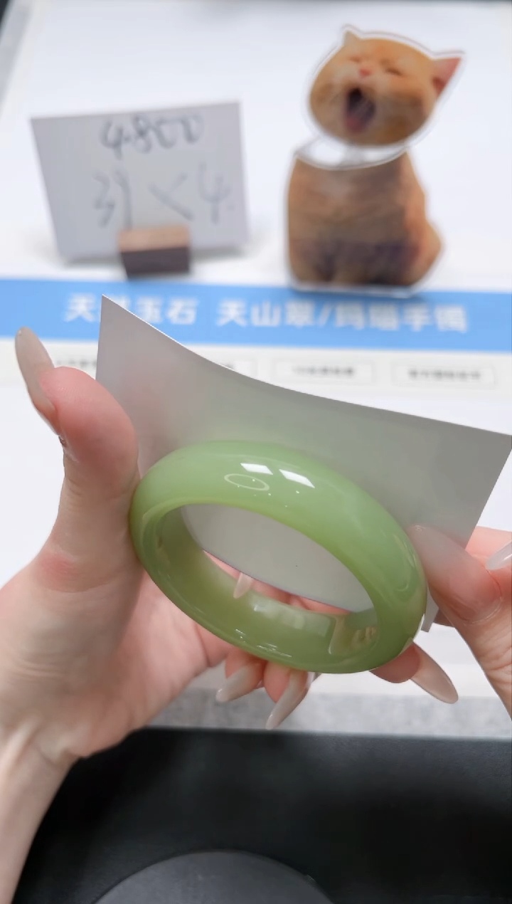 【闪购商品】石英质玉手镯未镶嵌104/鸭蛋青52