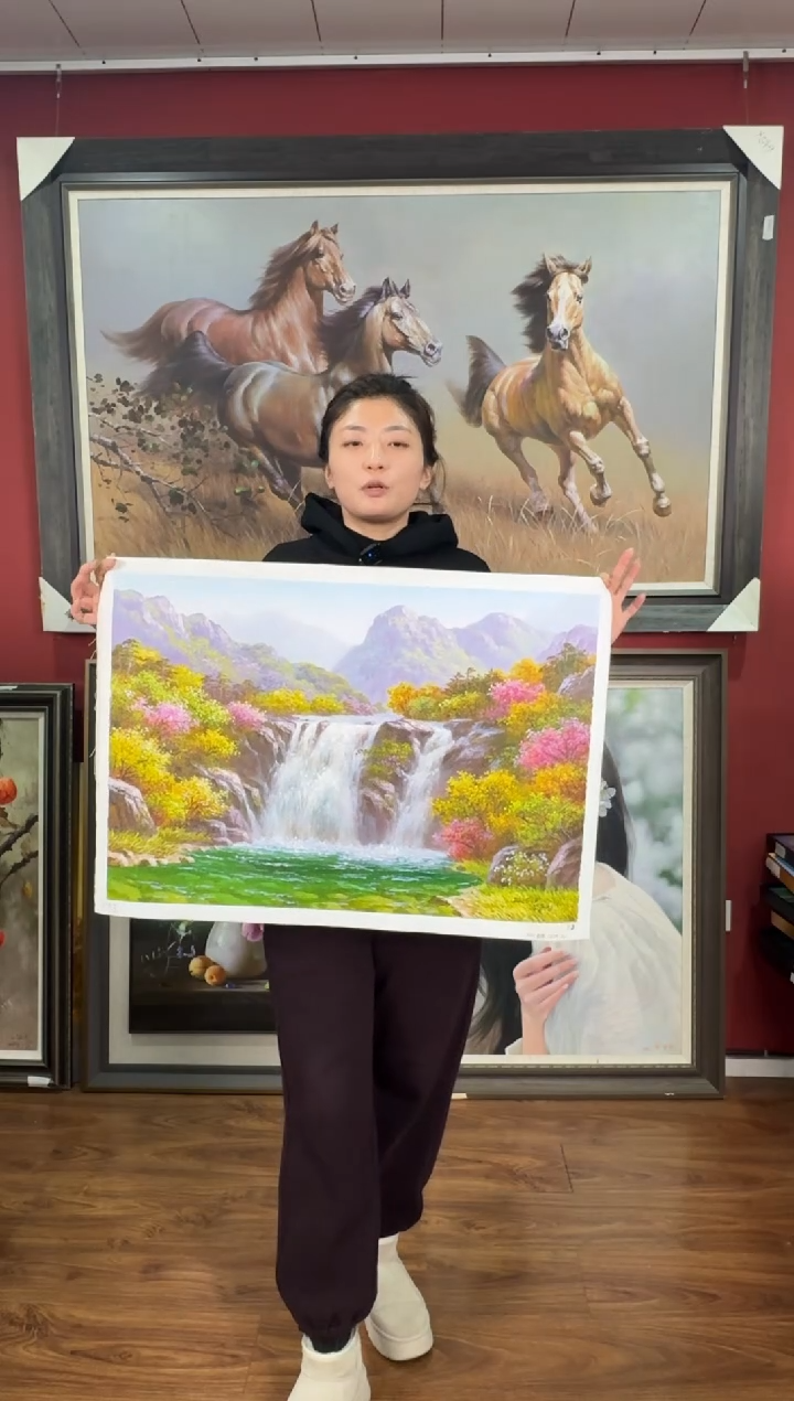 油画【1号】约50*70cm丨朝鲜原创纯手绘孤品油画丨顺丰包邮
