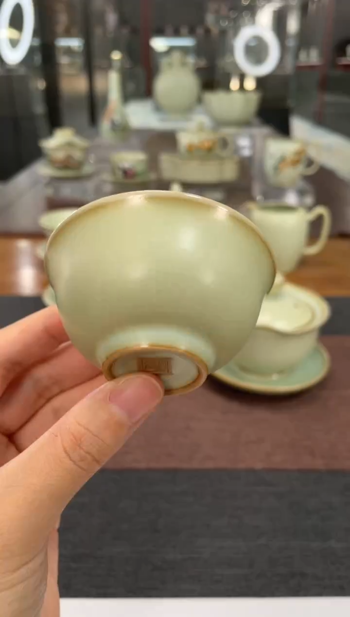 【闪购商品】周泽堂汝瓷粉青知行杯60cc