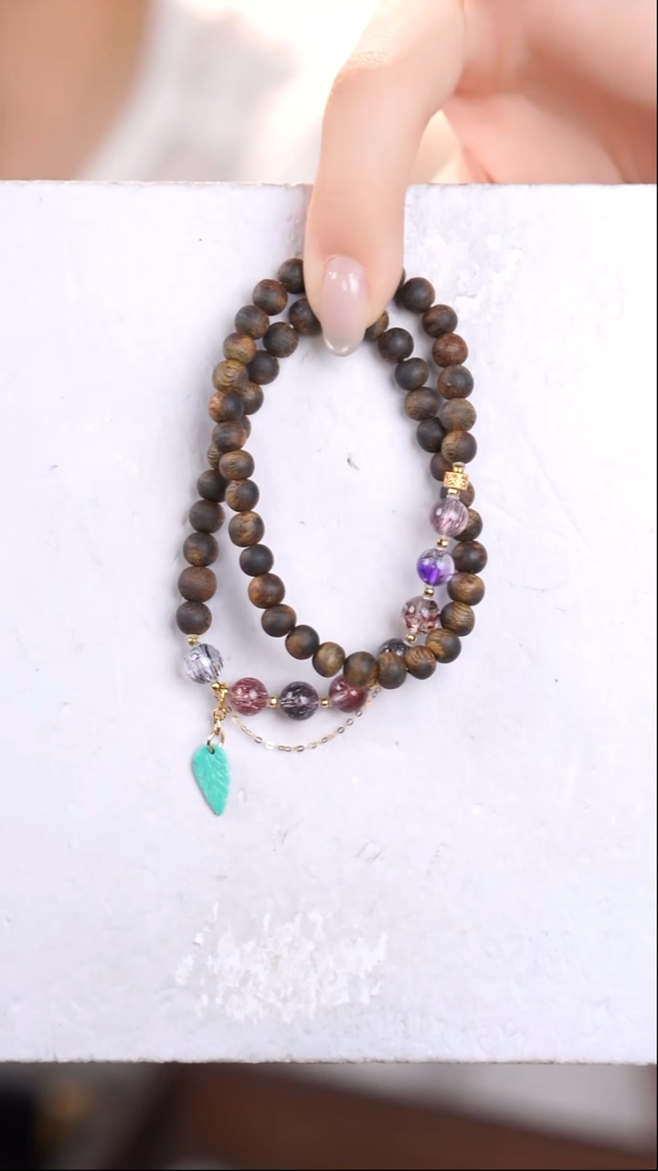 18K金镶嵌手链水晶@