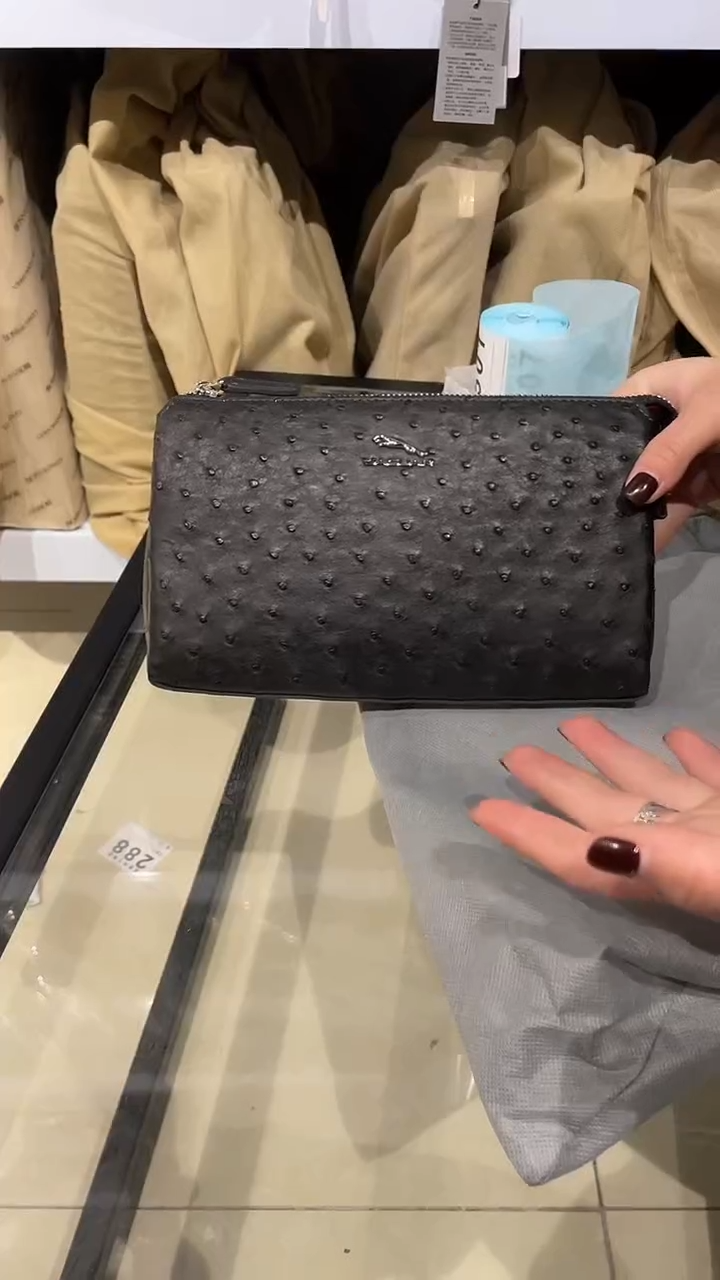 鸵鸟皮（革）500品牌男包清货中（不要卡单，理性消费）