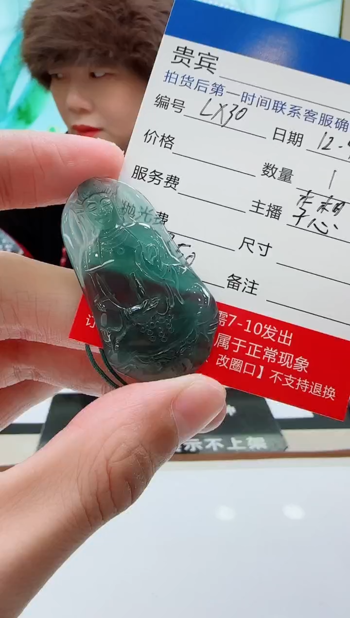 未镶嵌定制翡翠LX30翡翠吊坠-多样性发其一