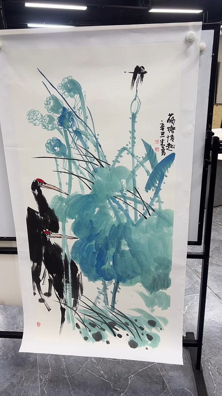 国画花鸟作品手绘