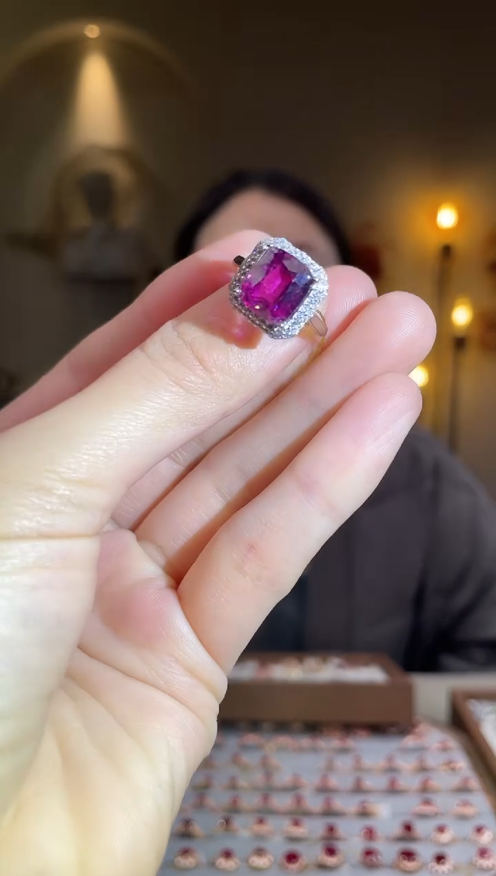 银S925镶嵌手饰碧玺手饰