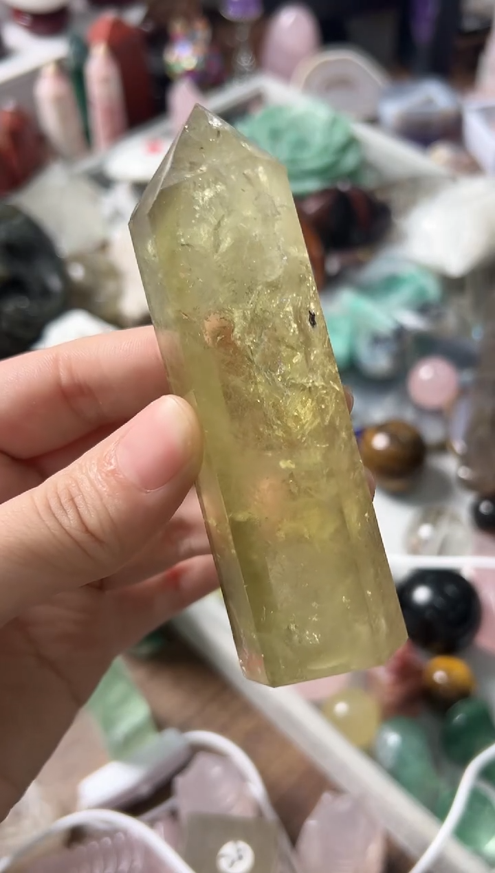 未镶嵌珠宝半成品水晶M207 约10.1cm