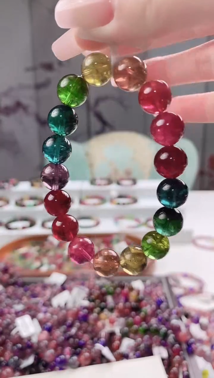 【闪购商品】碧玺手链未镶嵌11mm+多人多样性发其一