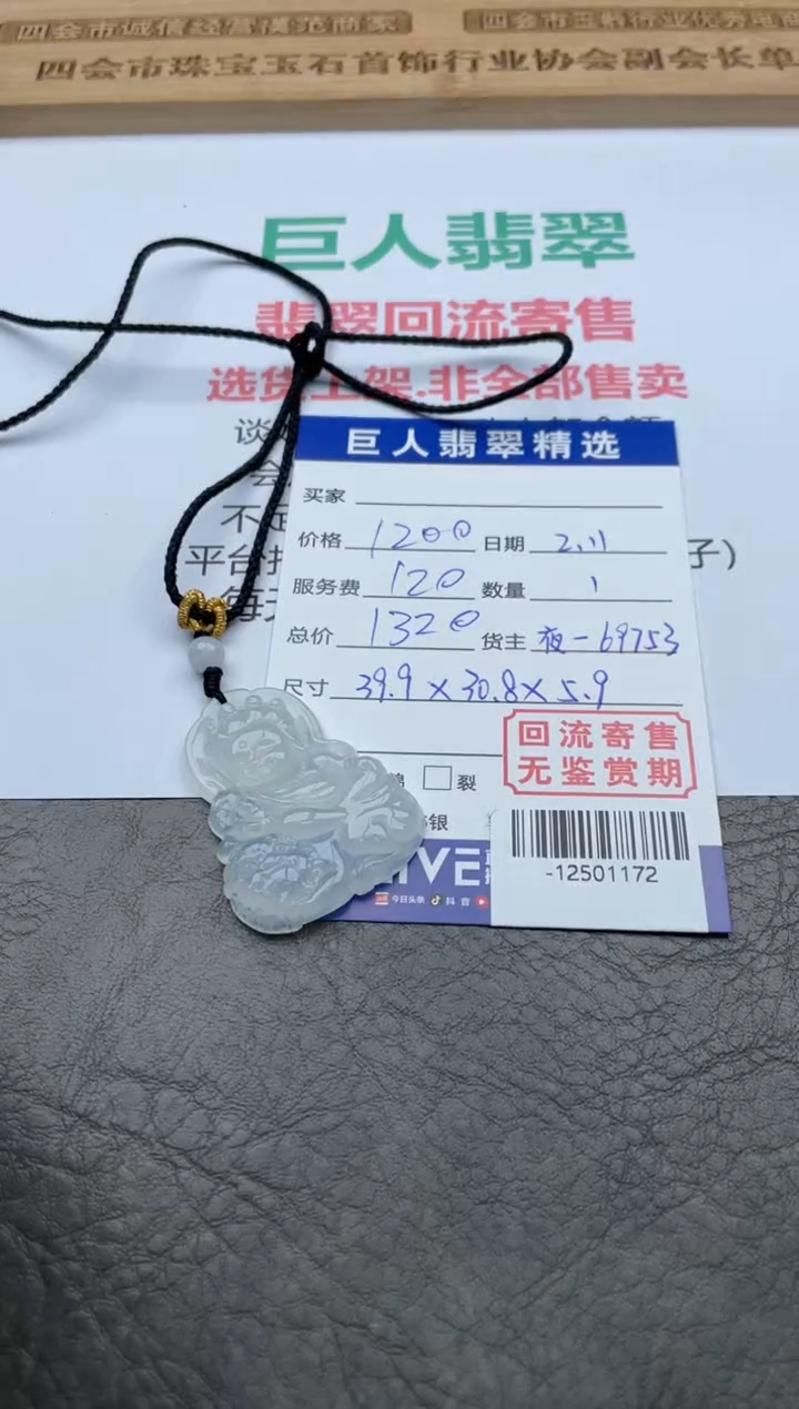 【闪购商品】翡翠颈饰未镶嵌-12501172