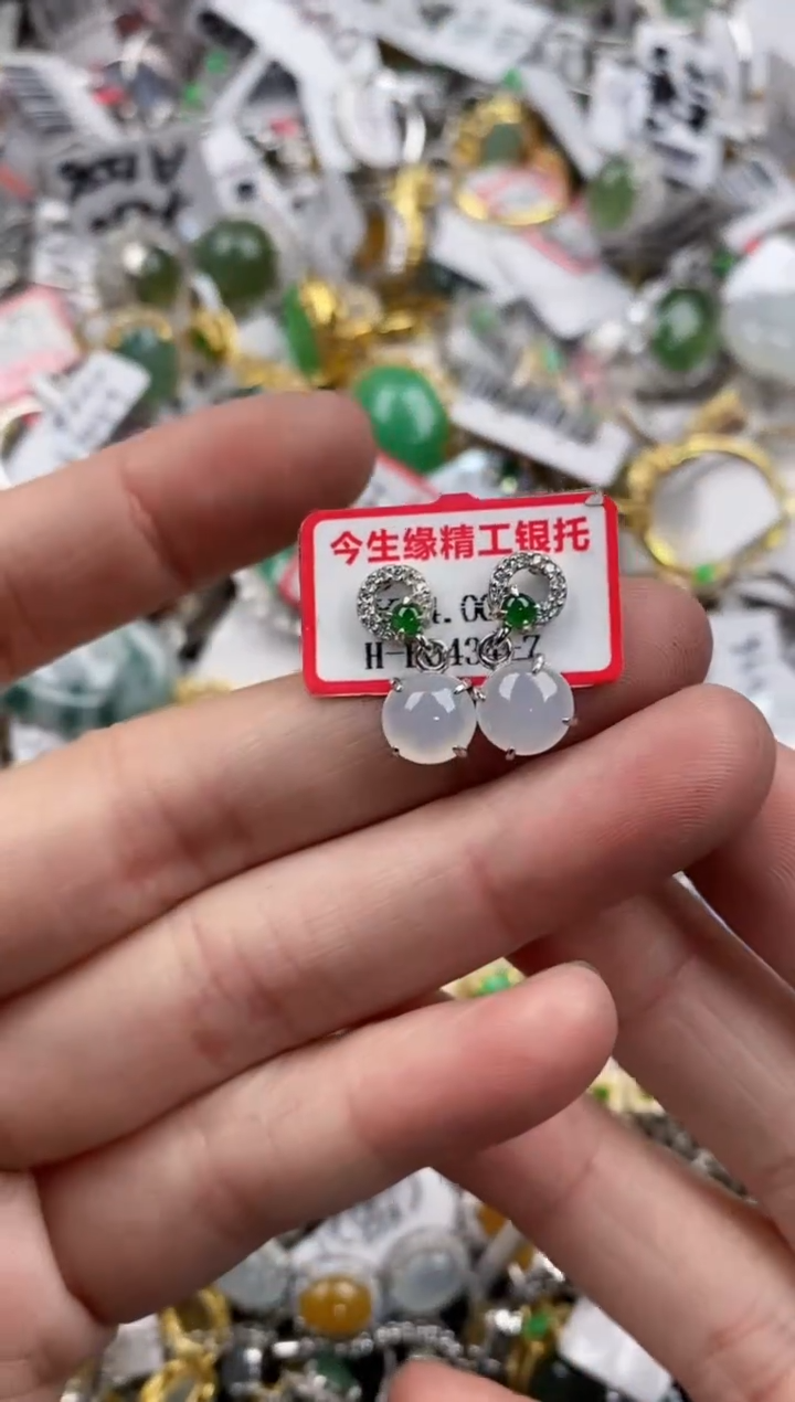 银S925镶嵌戒指翡翠12-12-12     7