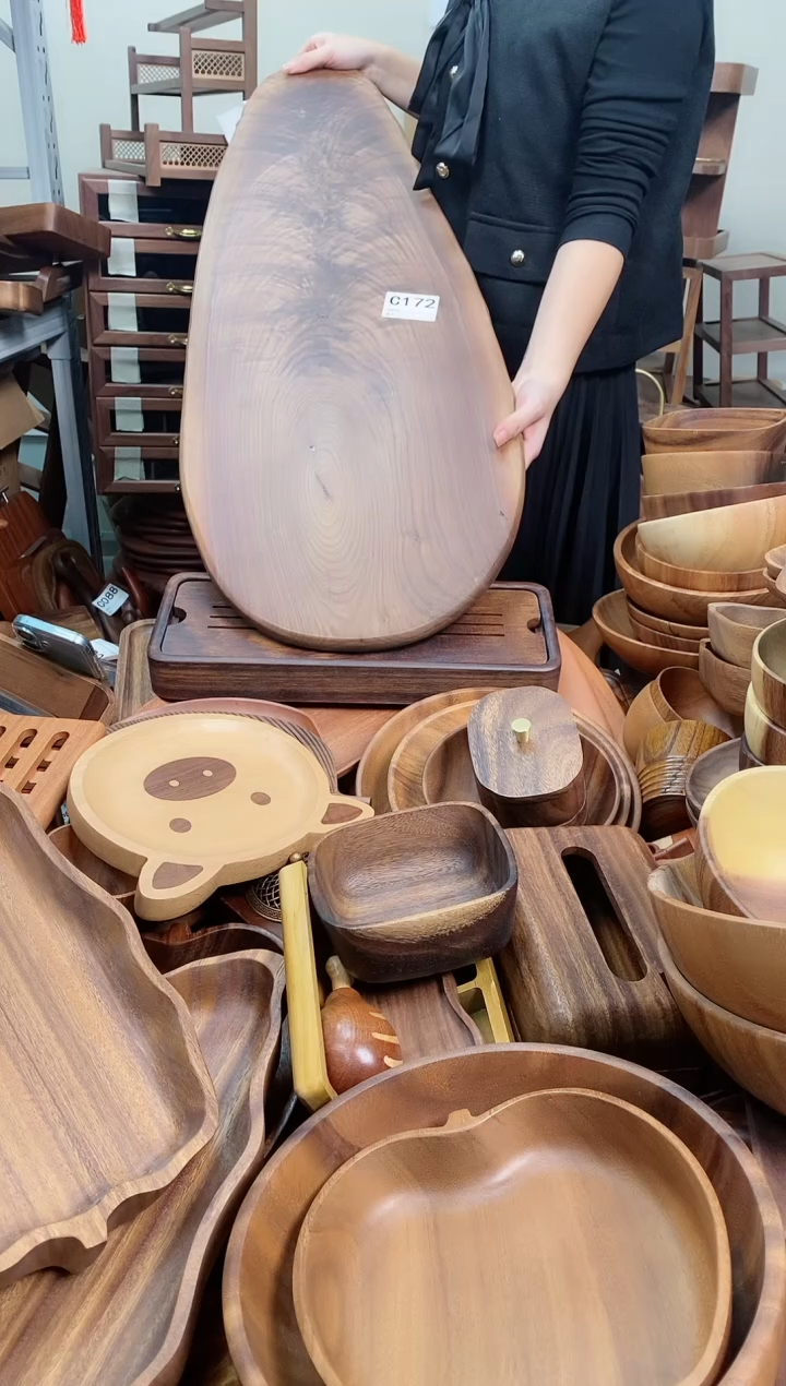 木反****器 北美黑胡桃木随形板C172