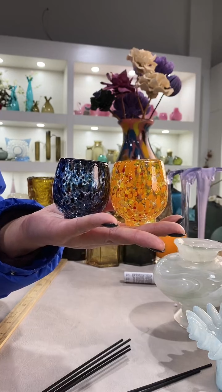 麦*慕忆家手作琉璃一黄一蓝