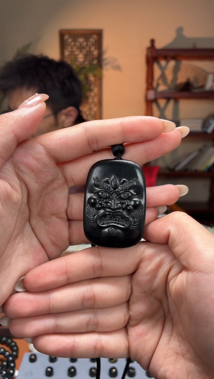吊坠(不含链)未镶嵌和田玉塔青大黑天