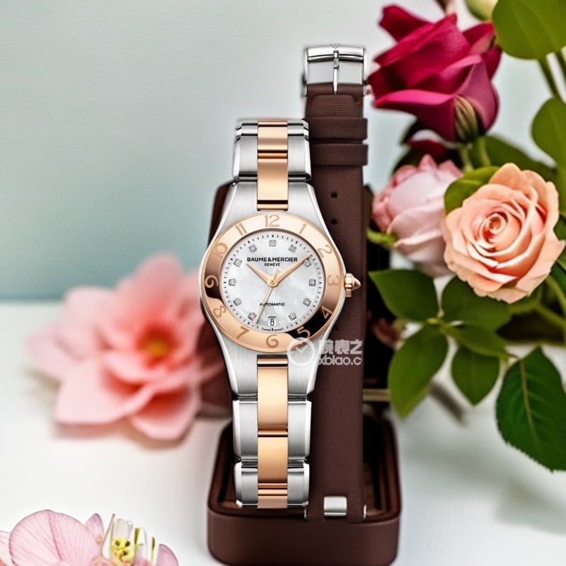 未使用 Baume et Mercier/名士 灵霓系列 时尚气质女士手表表径27