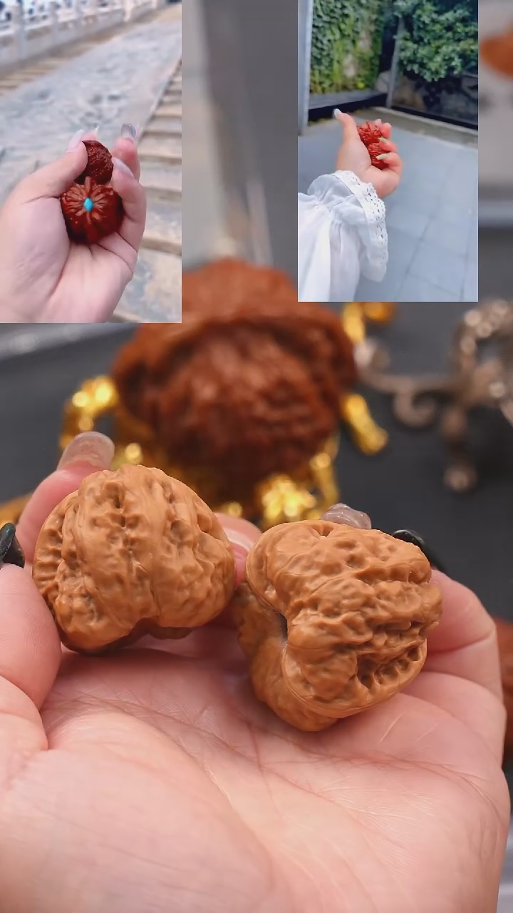 【闪购商品】文玩核桃吊坠36金蟾蛤蟆头（1万赞赞）