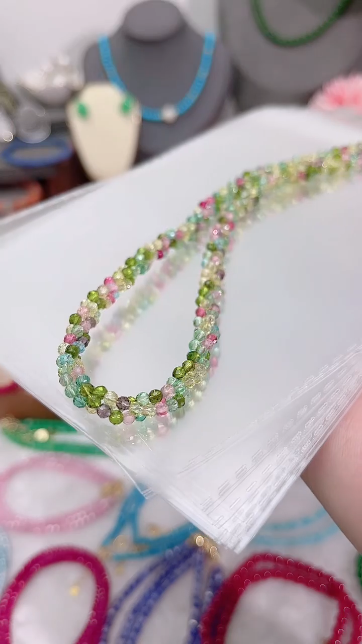 颈饰合金尖晶石彩麻花39.9