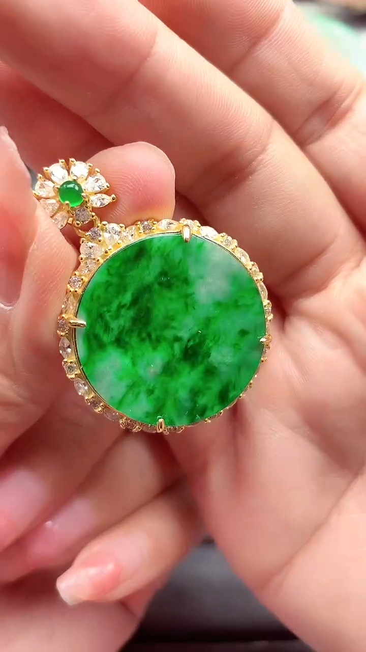 【闪购商品】翡翠颈饰银S925镶嵌颈饰