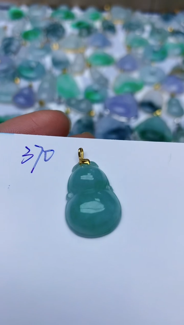【闪购商品】翡翠颈饰18K金镶嵌天然翡翠A货
