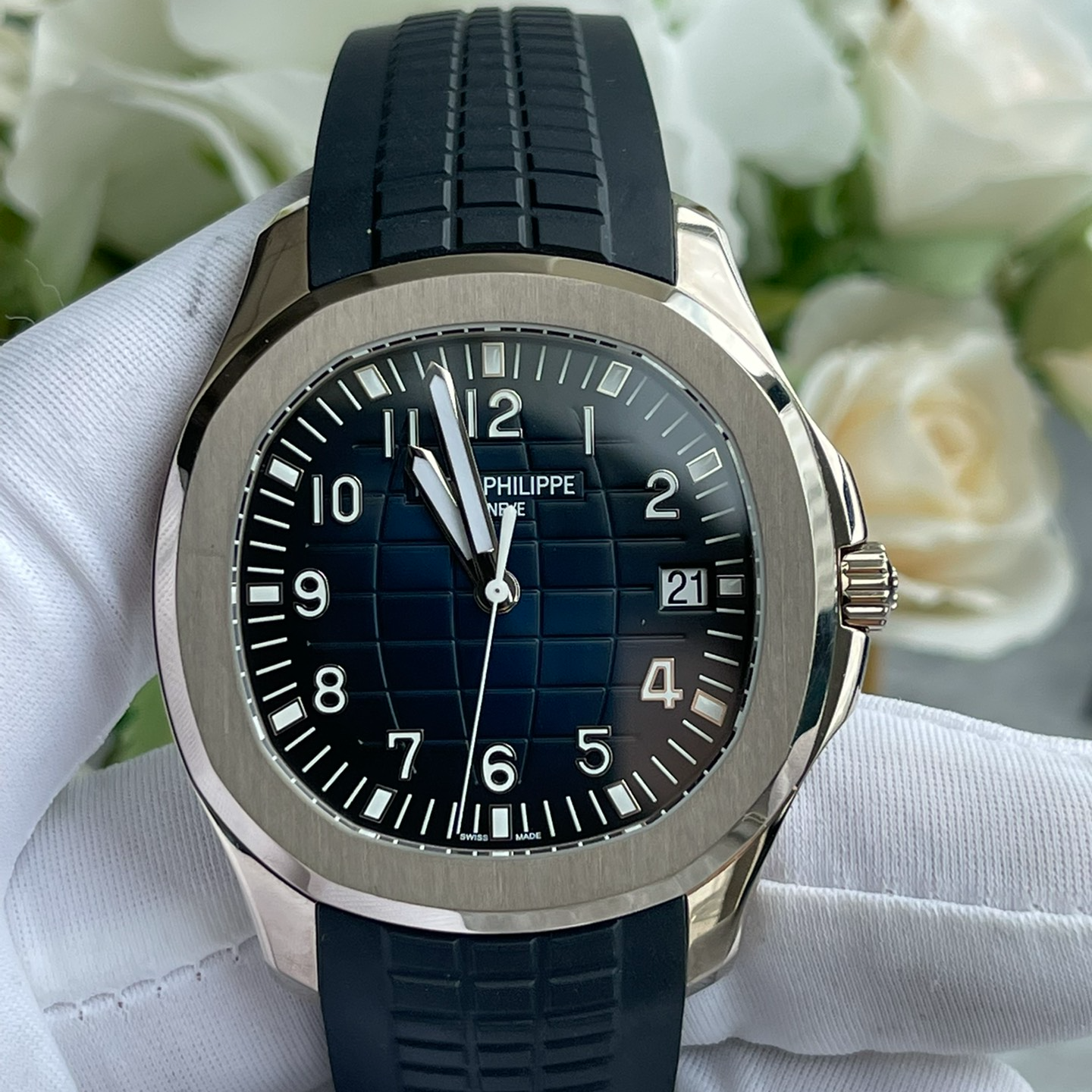 95新 Patek Philippe/百达翡丽 25年 百达翡丽AQUANAUT系列5168G