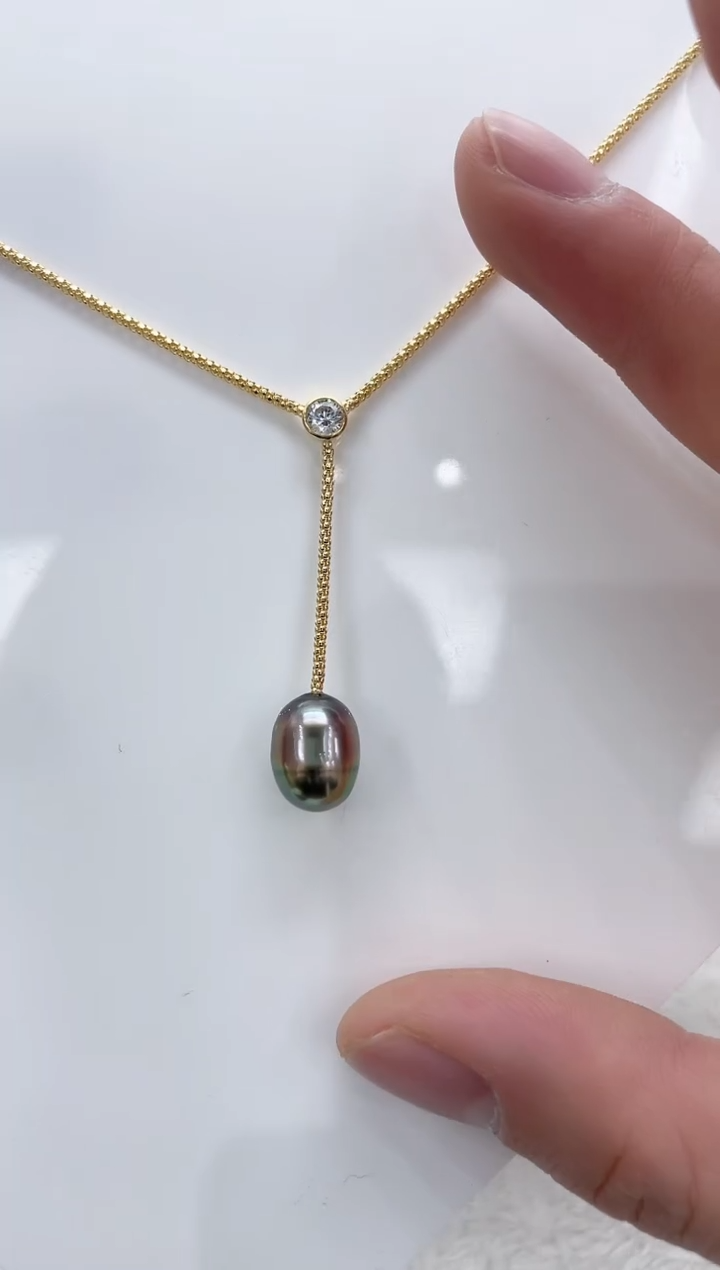 【闪购商品】海水珍珠颈饰银S925镶嵌海水珍珠项链