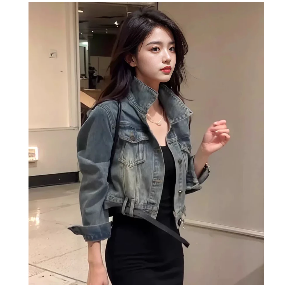 A279短款百搭夹克上衣潮