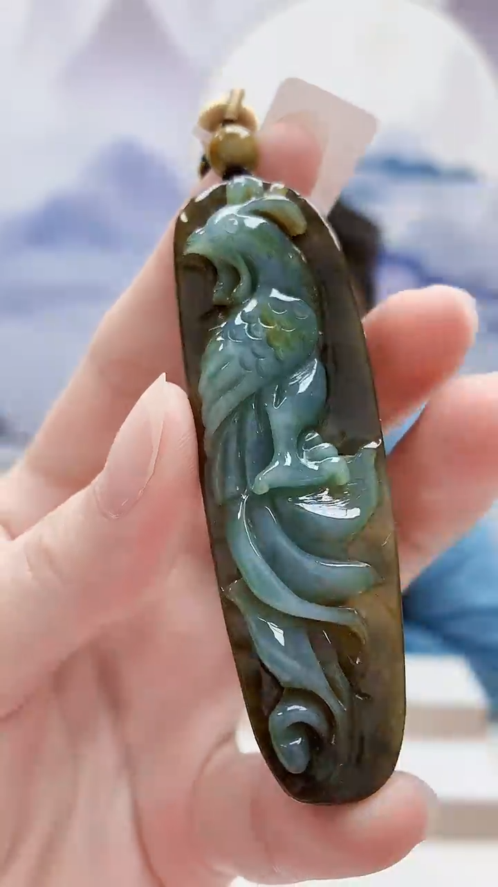 未镶嵌定制翡翠5175ry-毛货挂件53