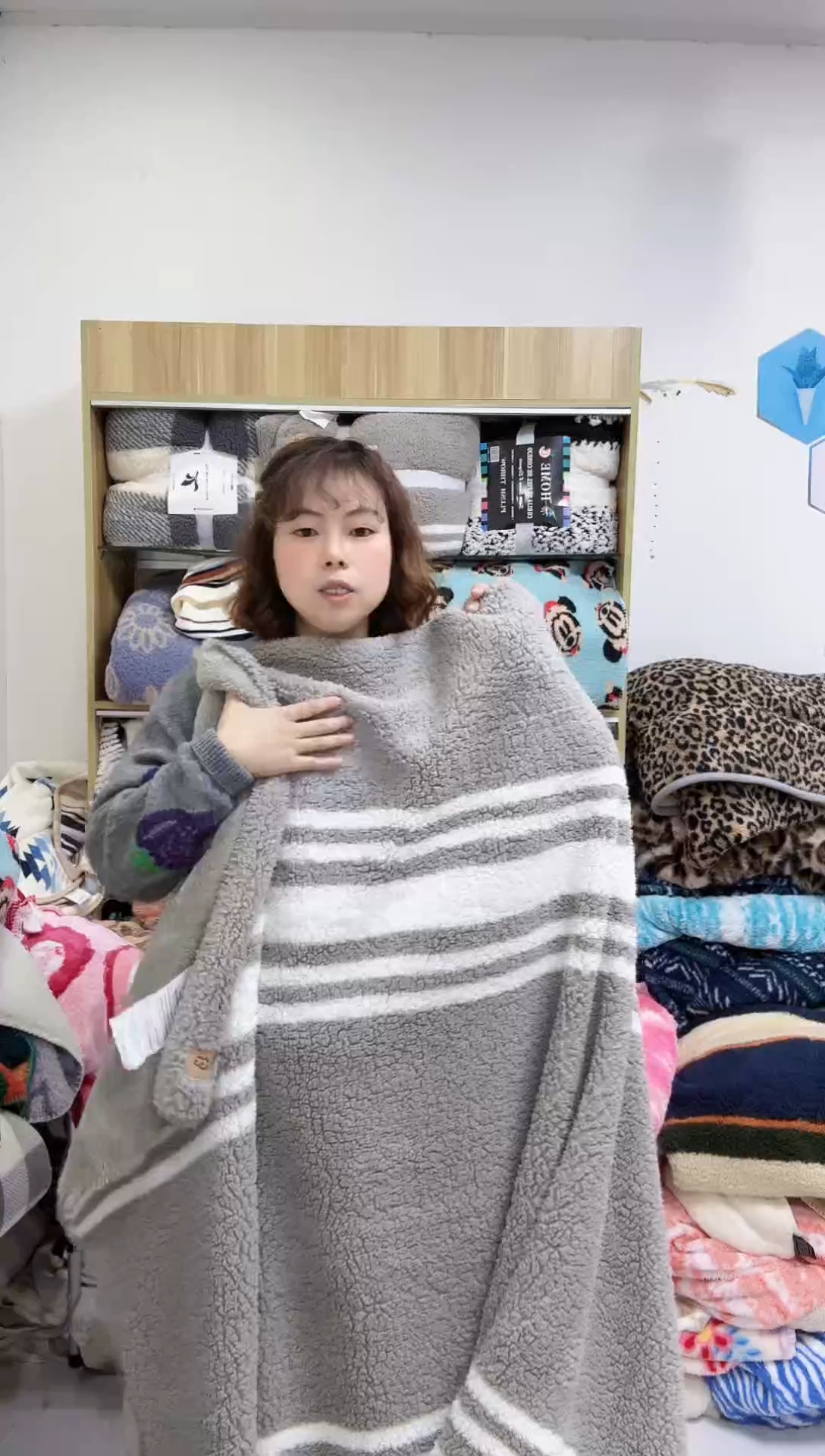 聚酯纤维2*2.3GG灰白条