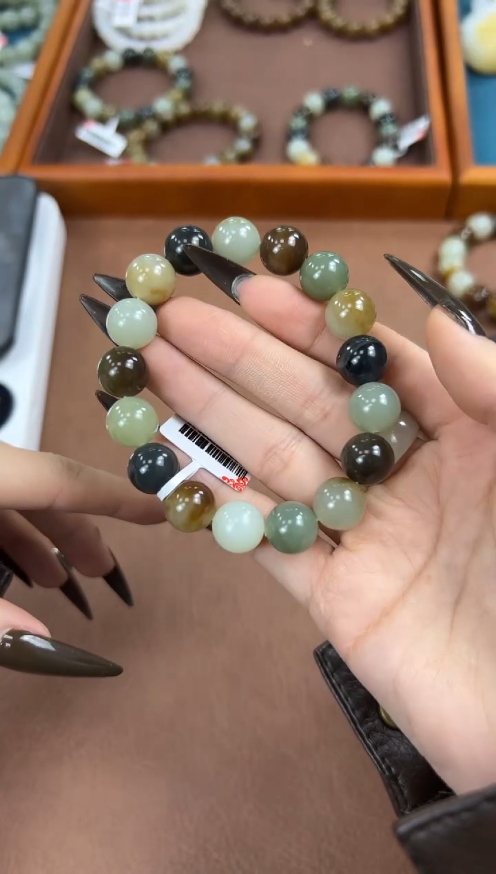 未镶嵌手链和田玉新疆和田玉多宝手串卡12