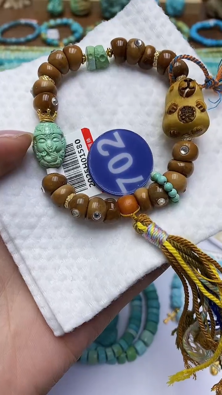 【闪购商品】绿松石手链银S925镶嵌702