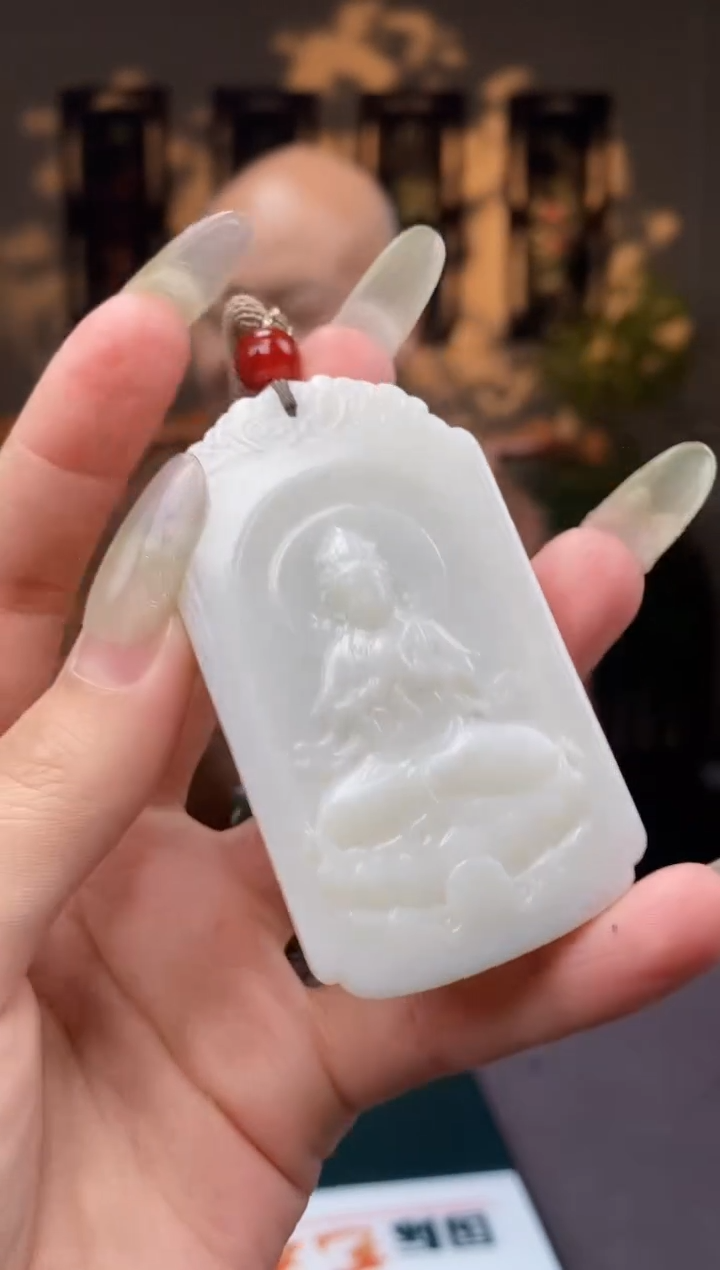 和田玉未镶嵌颈饰C825