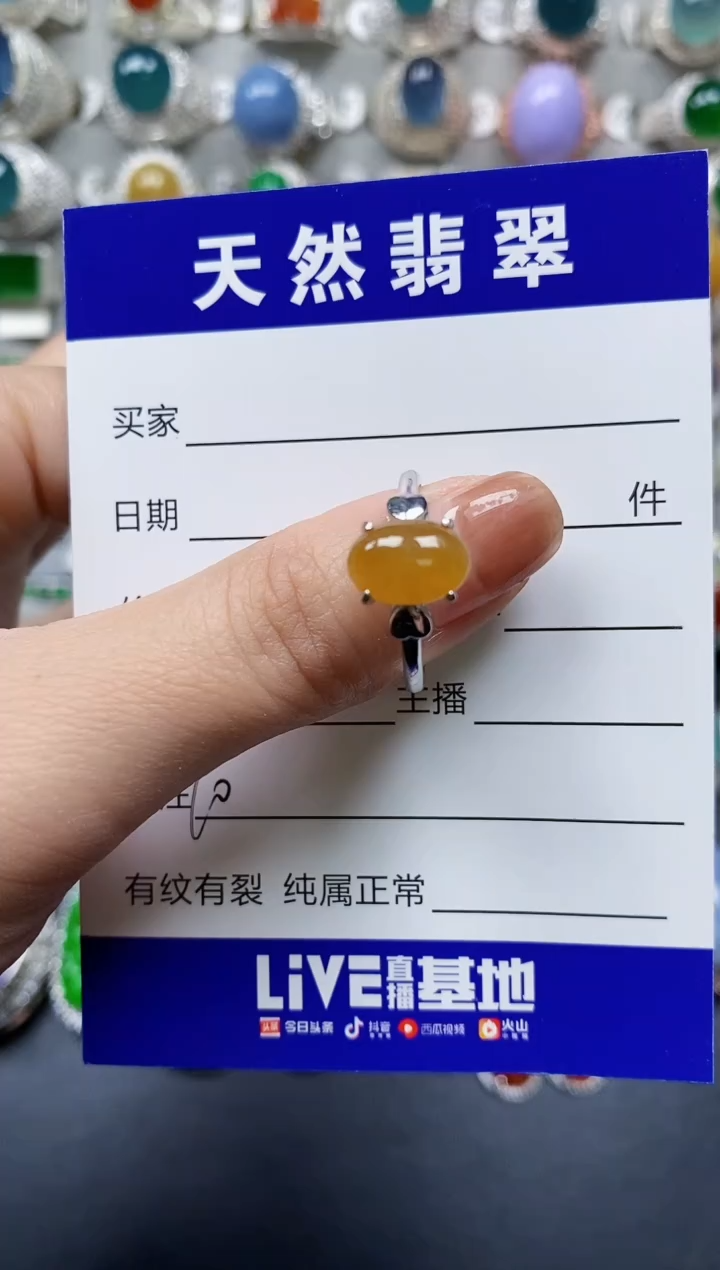 【闪购商品】翡翠戒指银S925镶嵌0010