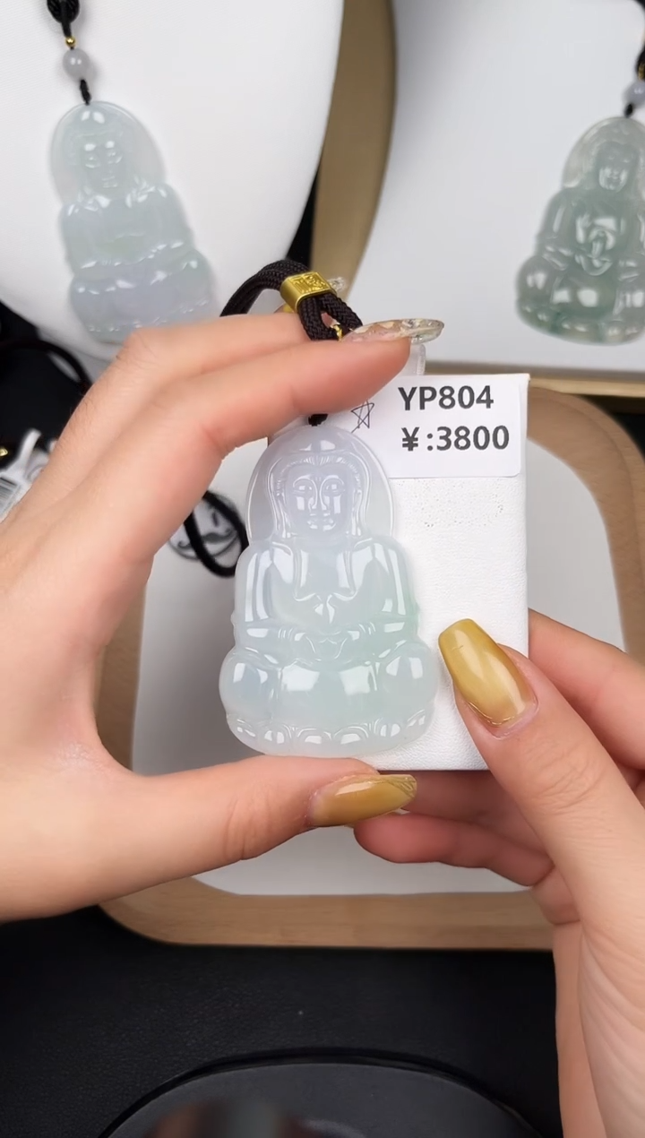 颈饰未镶嵌翡翠YP804高冰大观音