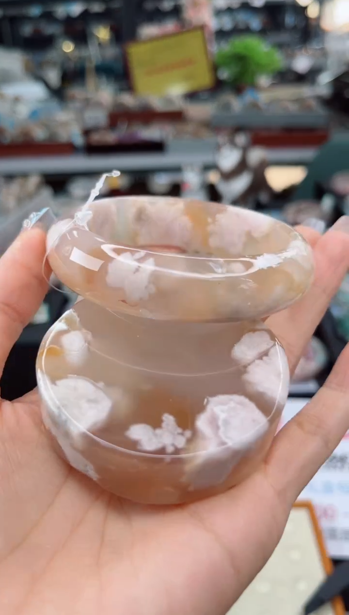 【闪购商品】石英质玉手镯未镶嵌62圈口（赠品镯心）3641454