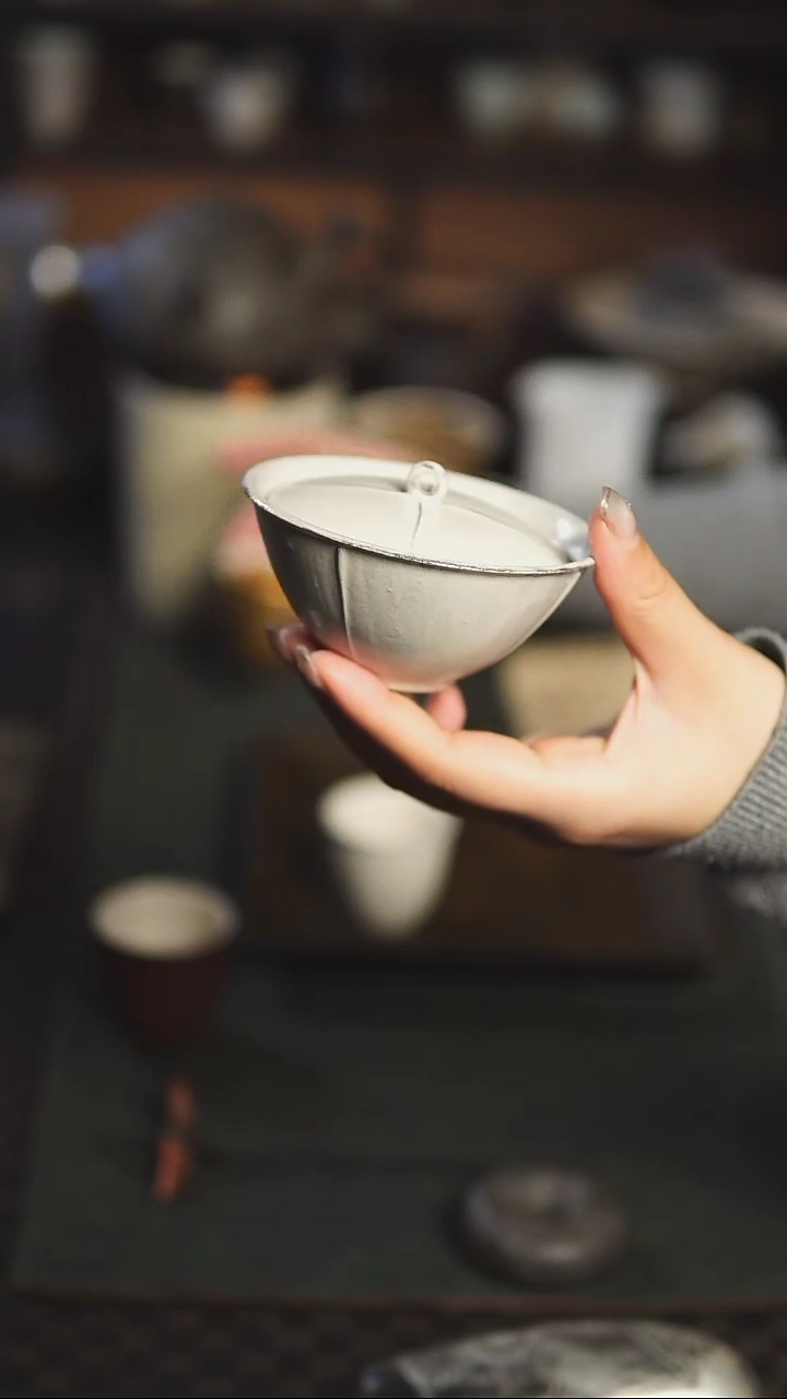 【闪购商品】吴一延 茎纹系列粉引盖碗