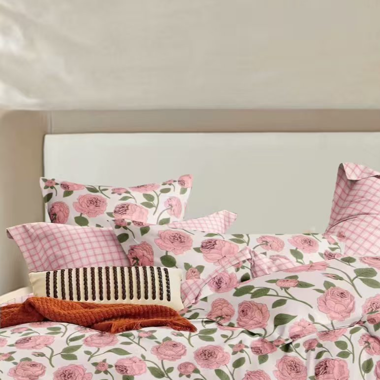 棉麻裸睡柔软透气枕套可机洗 48*74 盛夏